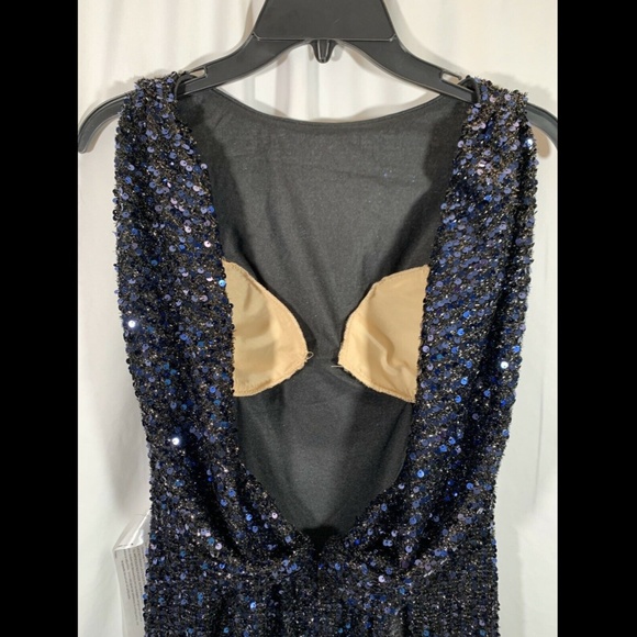 NEW IENNA for Mac Duggal Sequin Drape Back Gown - Picture 8 of 12